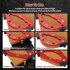 7pcs Corner Radius Template Radius Jig Router with Removable Clip