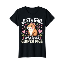 Just A Girl Who Loves Guinea Pigs Shirt Pet Lover Kids Boys T-Shirt