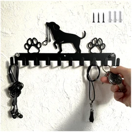 Dog Wall Hook, Key Hook, Key Hook, Entryway, Wall Hanging Hook, Key Hook, Stylish (Dog, Black)