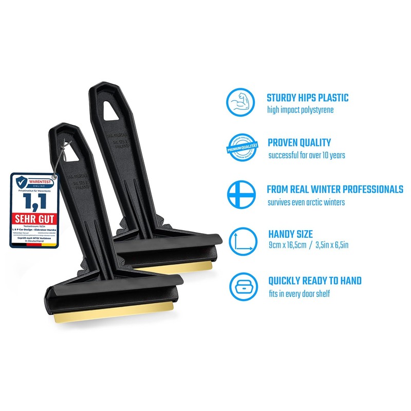 Car Ice Scraper Brass Blade - fast, easy & efficient