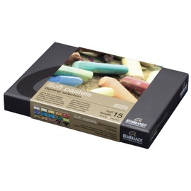 Rembrandt Soft Pastel Cardboard Box Set - 15 Half Stick General Selection - Art Supplies