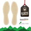 2 Pairs of Real Warm Cuddly Lambswool Insoles Basic Cream