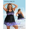 Hanna Nikole Women's Modest Swimwear Plus Size V-Neck Swim Dress