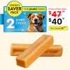 Tibetan Dog Chew Jumbo Dog Treats Saver Pack - 2pc