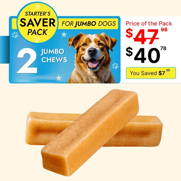 Tibetan Dog Chew Jumbo Dog Treats Saver Pack - 2pc