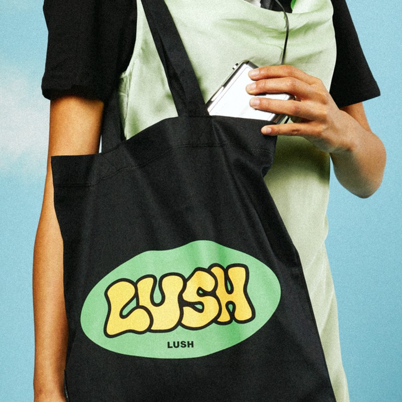 LUSH [Lush] Retro tote bag - canvas bag/eco bag /