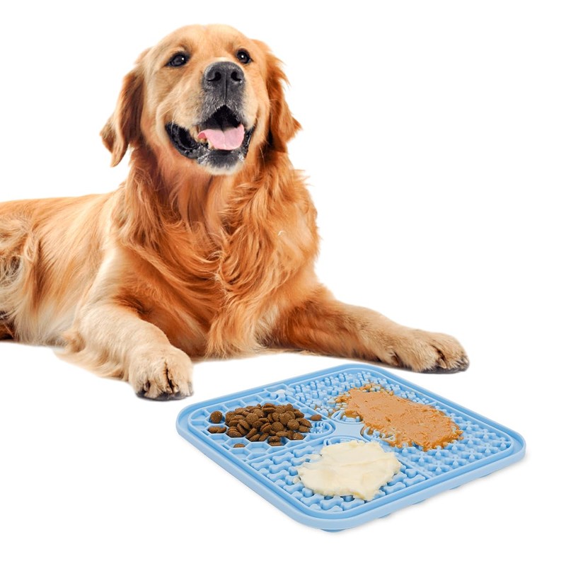 Lick Mat, Lick Bowl, Spatula and Cleaning Brush for Dogs