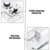 Operitacx 2pcs Sofa Seat Support Connectors Sectional Sofa Connectors Iron
