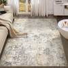 UERMEI 4x6 Area Rug Living Room Rugs - Washable Neutral