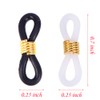 Ruwado 16 Pcs Eyeglasses Chain Ends Anti Slip Silicone Spring