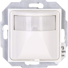 Combined Motion Sensor, 40-400W Resistive, 2-Wire, KOPP OBJECT HK 07Pure White (RAL 9010)