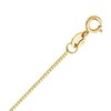 Nareteri 14K Yellow Gold Solid Box Chain Necklace for Women