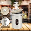 1800ML Airtight Coffee Canister with Date Tracker and Transparent Window,