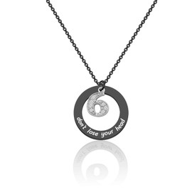 Broadway Musical Necklace Don’t Lose Your Head Six the Musical Theatre Gift (SIX Black Necklace)