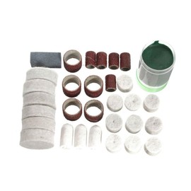 COHEALI 222Pcs Electric Grinding Tools Set Complete Accessory Kit with Polishing Heads Wool Polishing Pads Grinding Needles Brushes Cutting Discs Paste for Surface Cleaning