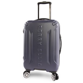 Perry Ellis Delancey II Hardside Carry-on Spinner Luggage, Navy