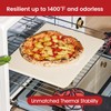 ROCKSHEAT Pizza Stone, Cordierite Pizza Pan for Oven Grill and