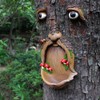 Meyas Bird Feeder Garden Outdoor Statues Sculpture Bird Feeder Tree