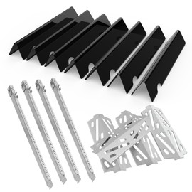 BBQration Grill Parts for Weber Genesis II 400 Series, 66033 Flavorizer Bars and 66041 Heat Deflector 67490 Burner Kit for Weber GS4 Genesis II 410 & II LX 440 Grills for Weber Genesis GS4 Parts