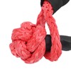 1/2in Car Recovery Straps Winch Rope 35000lbs Flexible Synthetic Shackle