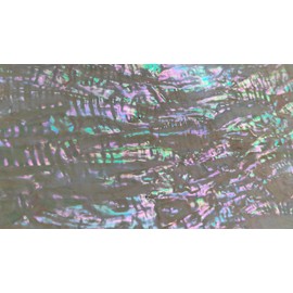 GOMMO White Prism Abalone Shell Veneer Sheet for Inlay and Overlay Unbendable (240mm×140mm)