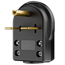 Nema 6-30P Plug Welder Plug 30 Amp 250 Volt Angle Plug, 3 Pole 3 Wire Grounding Straight Blade Plug for Welders, Work with Cable OD Max. 1.0 Inch