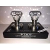 BINO Crystal Mirrored PRISM TOP DIAMOND RING Glass Door Knobs.
