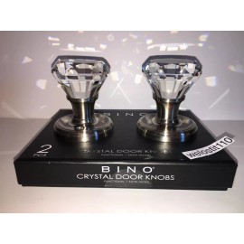 BINO Crystal Mirrored PRISM TOP DIAMOND RING Glass Door Knobs.  "SALE PRICE"
