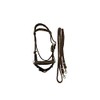 pony bitless bridle horse tack side pull hackamore brown and