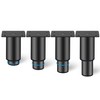 Rusoz Set of 4 Adjustable Furniture Feet, Metal Black 80-120