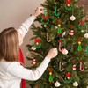 AWHETIE Christmas Crafts for Adults,40 Sets Beaded Ornament Kit,Including 20
