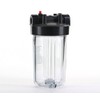 Hydronix HF45-10CLBK10PR Water Filter Housing 10" - 1" Ports, Clear