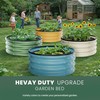 SOCONT Round Galvanized Raised Garden Bed Kit, 3 Pcs 2
