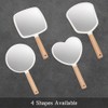 YEAKE Hand Held Mirror with Handle for Makeup,Small Cute Wood