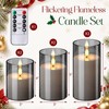 Retisee 6 Pcs Fall Flickering Flameless Candles, Acrylic Battery Operated