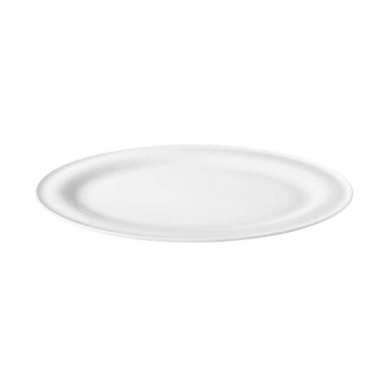 Seltmann Beat Serving Plate, Oval, White, 31 cm x 24