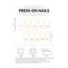 MouyouGlow Press on Nails Medium Length, Ballerina Pink Gradient Jelly