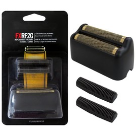 Weistiy New Replacement Foil and Cutters for Ba-Bylisss PRO Double Foil Shaver, Replacement Foil for Ba-Byliss PRO FXFS2 Shaver - Matte Black