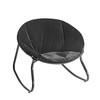 Urban Lifestyle Micromink Rocking Saucer Chair, Black