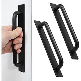 groword - Manijas adhesivas para puerta de armario, 2 unidades, manijas para puerta de ducha sin perforaciones, manijas de gabinete autoa...