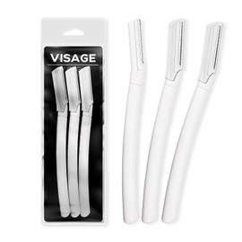 Precision Facial Razors, Touch-up Dermaplaning Tool, Eyebrow Razor, Peach Fuzz Removal - 3 Count