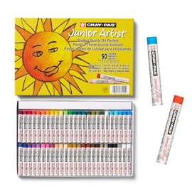 Sakura Cray-Pas Junior Artist Oil Pastels, Assorted Colors, Set of 50