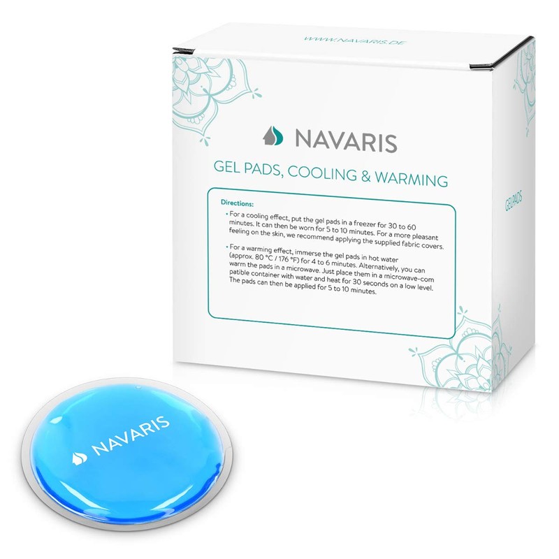 Navaris Round Gel Ice Pack Set - Set of 10