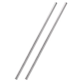sourcing map Pack of 2 304 Metal Garden Poles, 5 mm x 300 mm Metal Rods for DIY Crafts, Motorcycle, Decoration, Garden