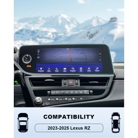 2022 2223 2024 2025 Lexus ES Screen Protector - (2PCS)For ES250/ES350/ES300h 12.3Inch Touchscreen Cover, 2025 ES250/ES350/ES300h Accessories Navigation HD Transparent Nano Film Anti-Fingerprints