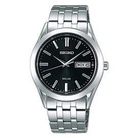 Seiko sbpx083 Men's Solar Wristwatch, 1.5 inches (38 mm), Black Dial, Bracelet Type