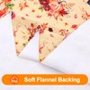 Smiry Fall Rectangle Table Cloth, Waterproof Vinyl Tablecloth with Flannel