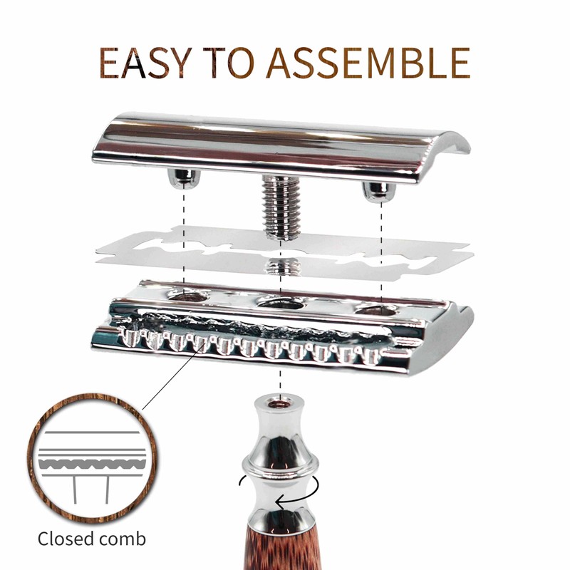 Bambaw Double Edge Safety Razor for Men & Women, Double