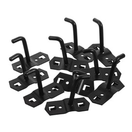 Zerodeko 10pcs Heavy Duty Wall Hooks Square Hole Board Hook Key Holder for Wall for Home Display