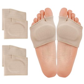 Metatarsal Pads, Ball of Foot Cushions, L Size, Skin Color, 2 Pairs